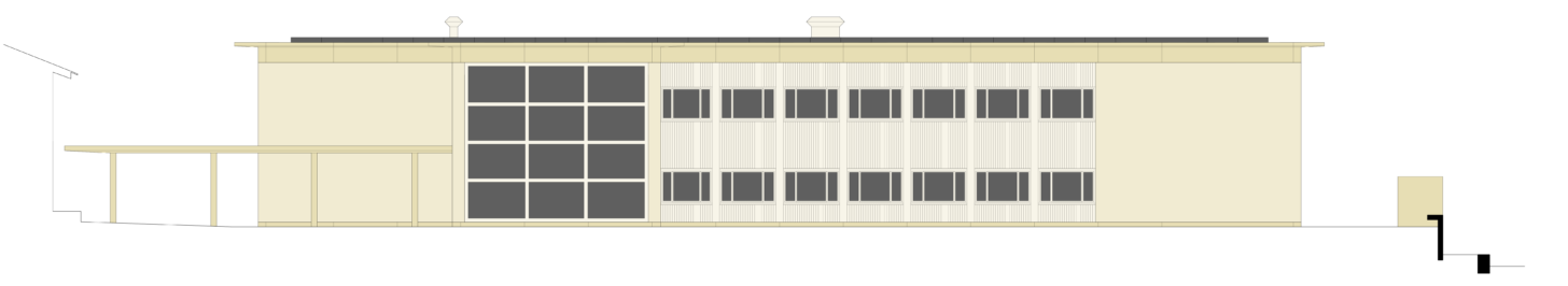 Ostfassade Neubau