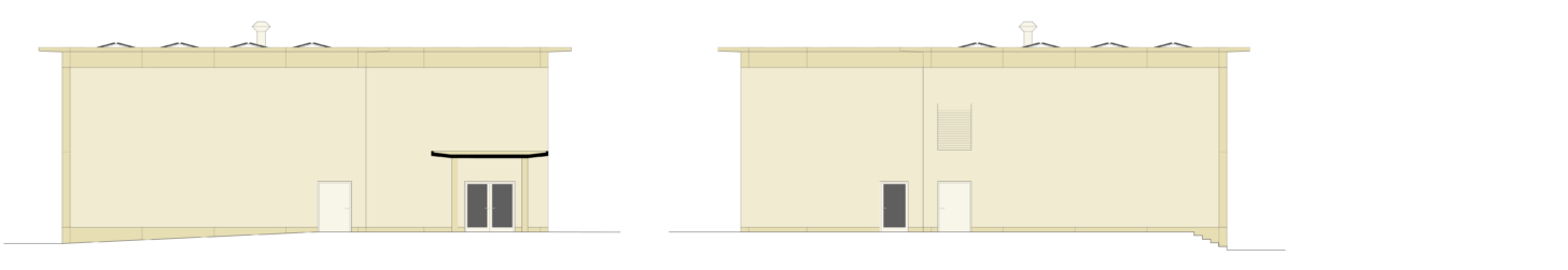 Süd- und Nordfassade Neubau