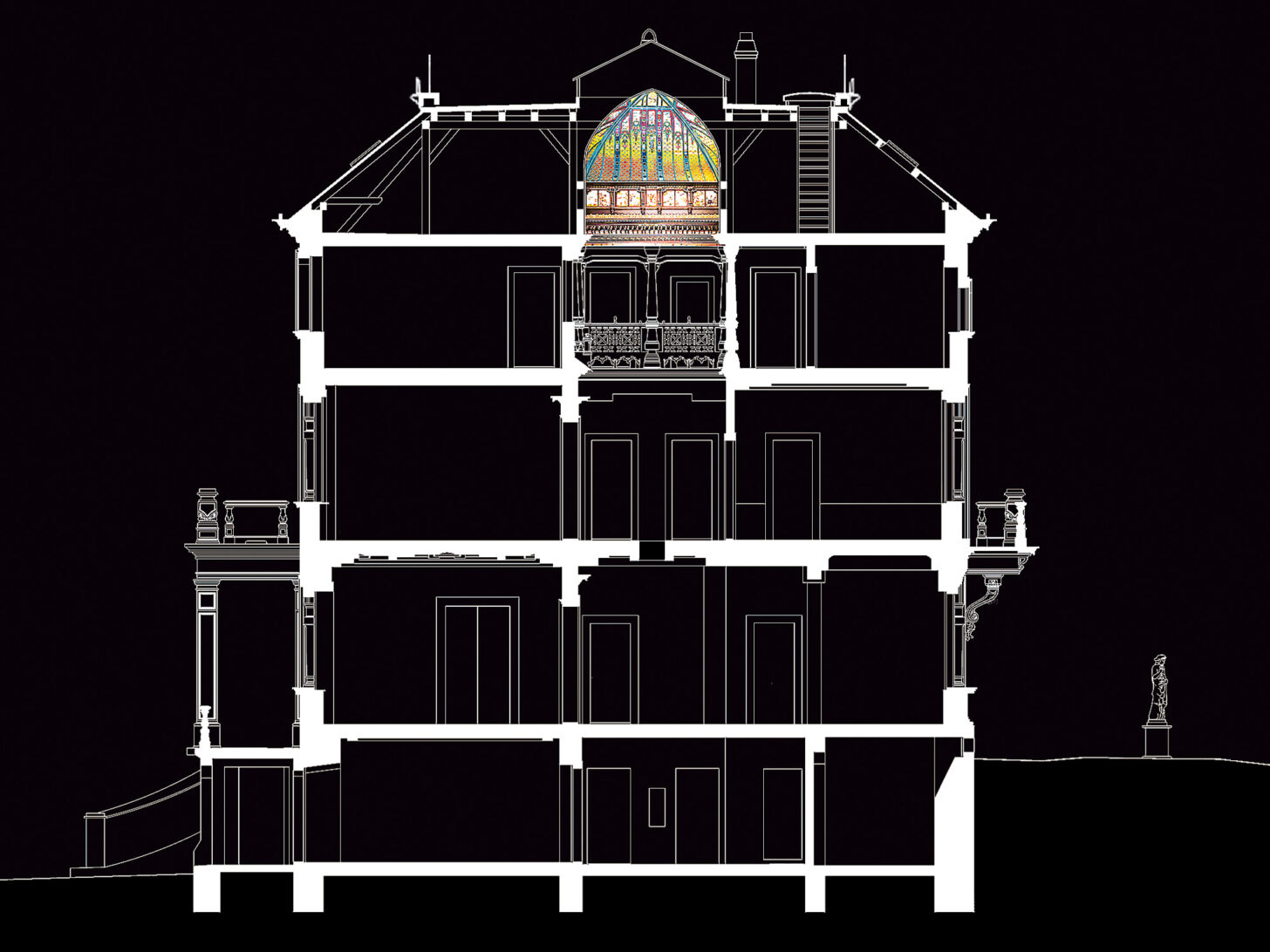 Villa Querschnitt