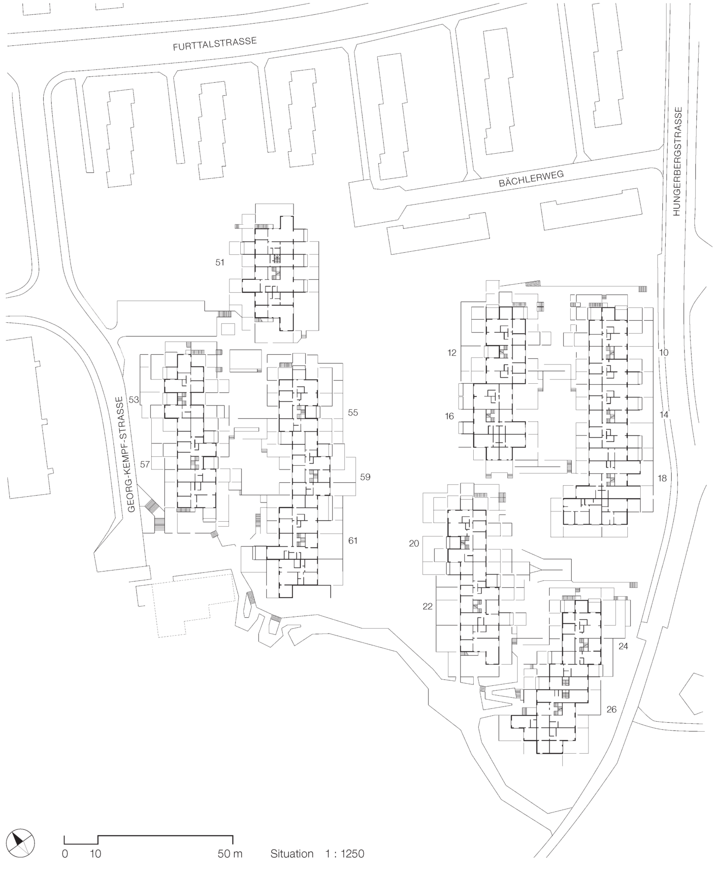 Situationsplan, Stadt Zürich, Liegenschaftenverwaltung